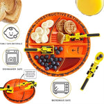 Creative Kids Dining Utensil Set – Bulldozer Spoon, Excavator Fork, Shovel Knife | Safe & Practical PP Material