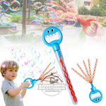 32-Hole Smiling Face Bubble Wand – Bubble Toy with Refill for Kids
