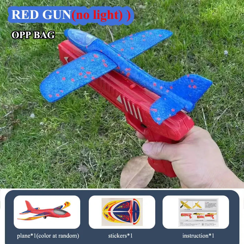 Foam Plane Launcher Toy – Long Distance Outdoor Fun