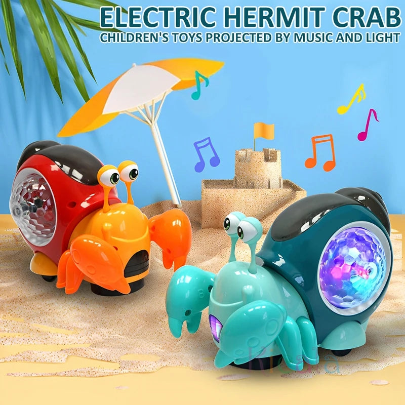 Crawling Crab Baby Toys With Music Light Up Interactive Musical Toys For Baby Dancing Crawling Toys Moving Toddler Toys 0 12 - Toki Toy Box