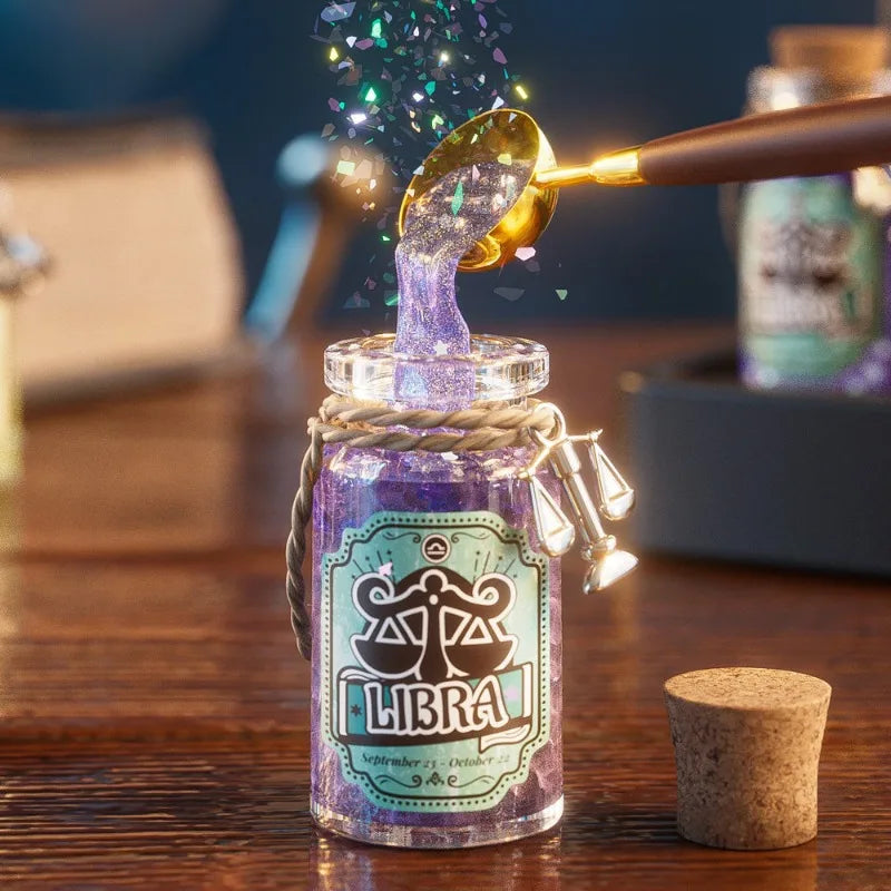 Magic cauldron centerpiece of the zodiac potion play set