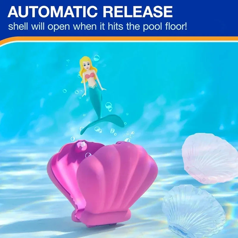 Mermaid Shell Bath Toy Floating Spinner | Toki Toy Box
