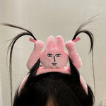 Pink Bunny Plush Headband – A cute, quirky accessory with a soft grip.