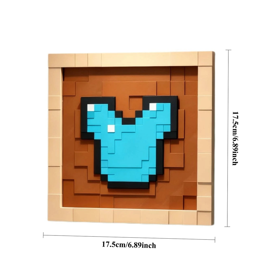 Pixel Game Item Frame – 3D Printed Display
