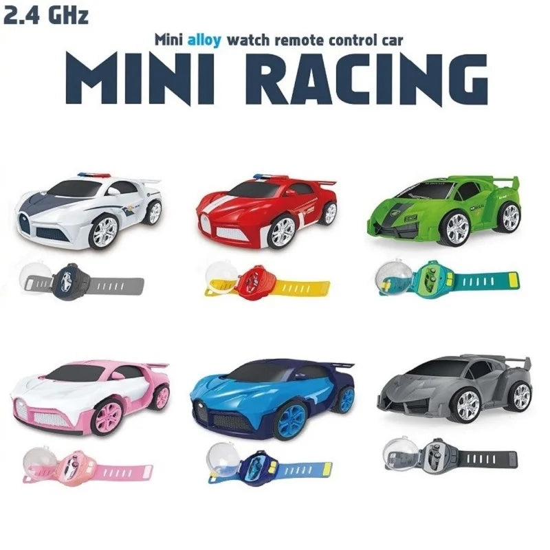 Mini RC Watch Car for Kids | USB Racing Toy - Toki Toy Box