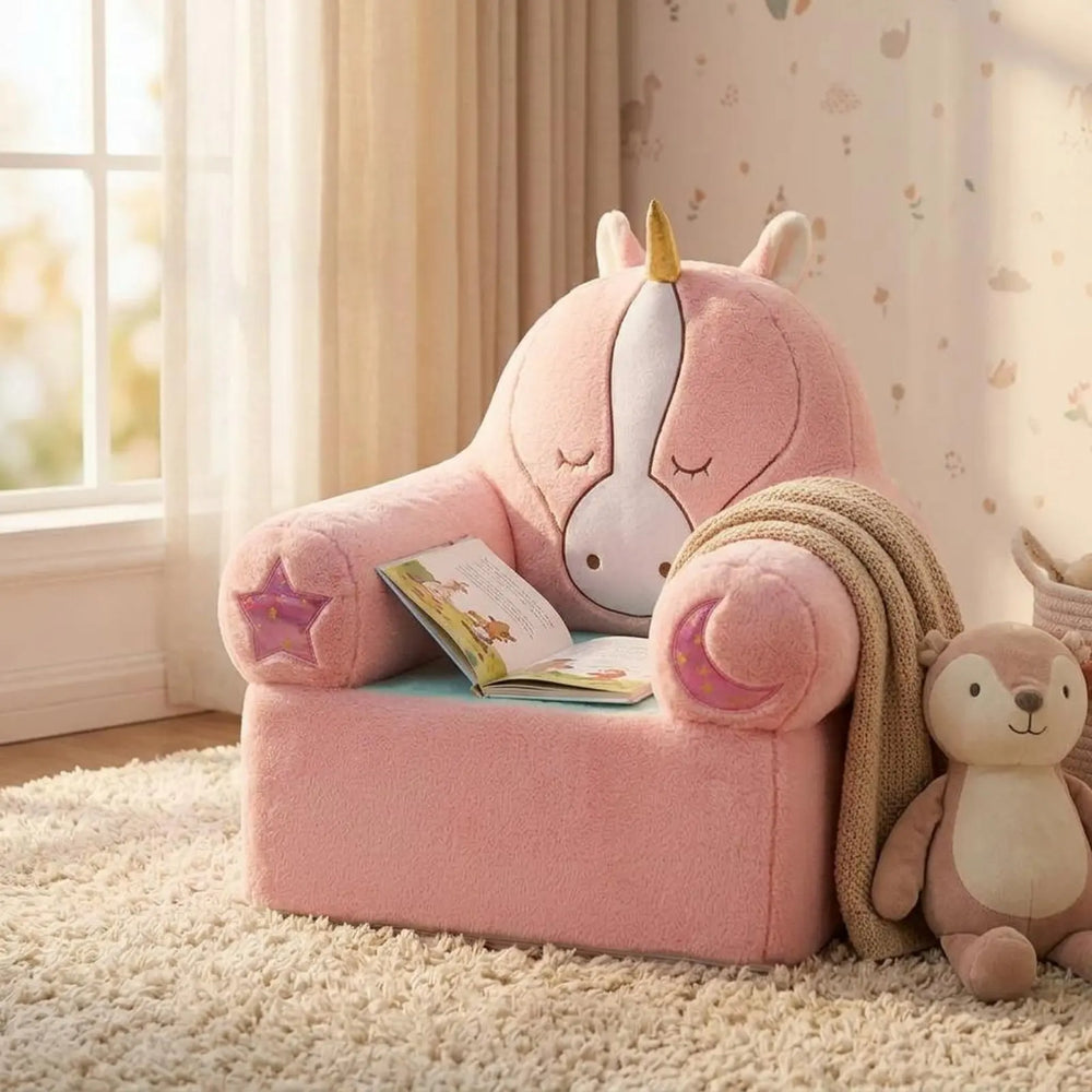 Cozy Creature Kids Sofa with Washable Cover