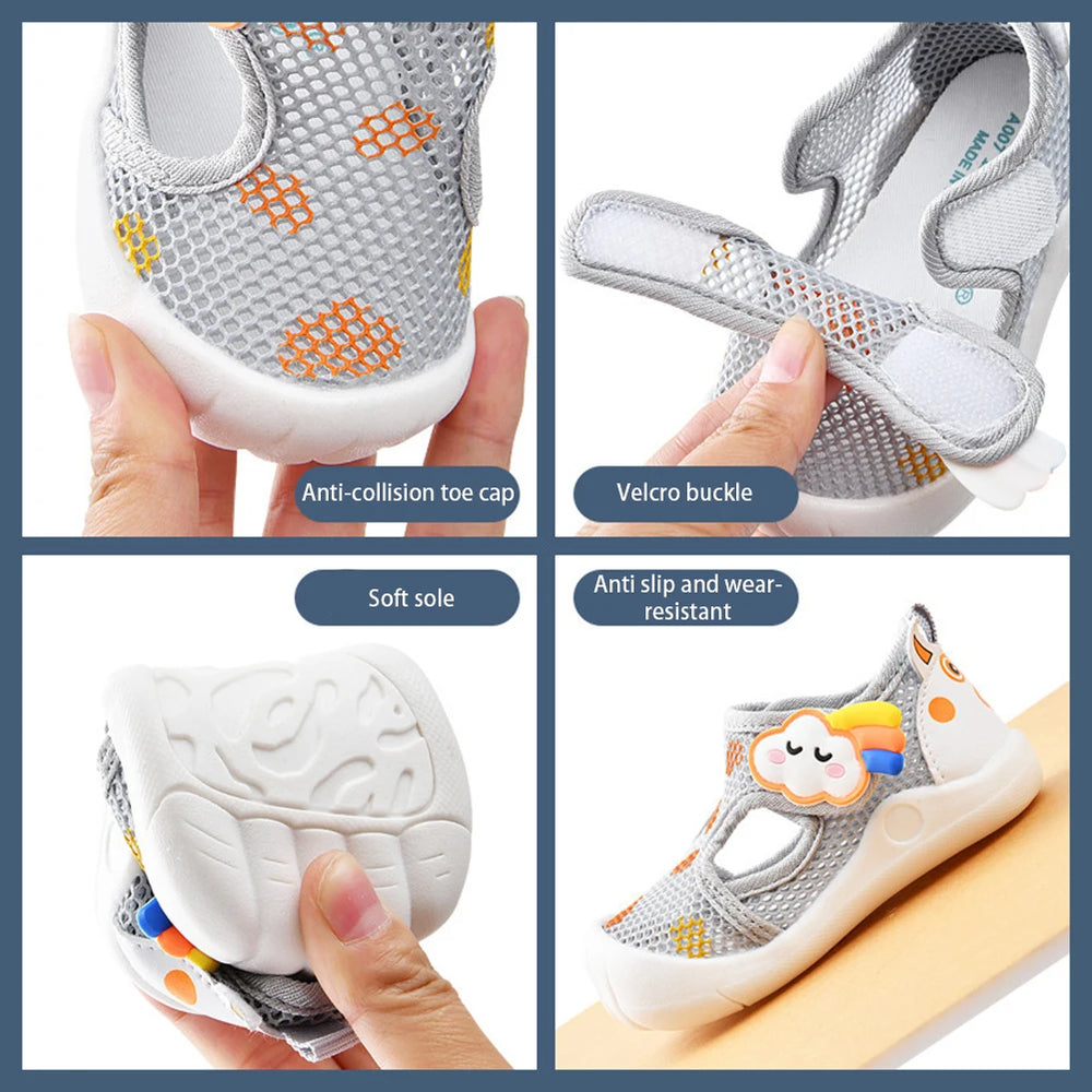 Breathable Baby Walking Shoes – Soft Non-Slip Comfort