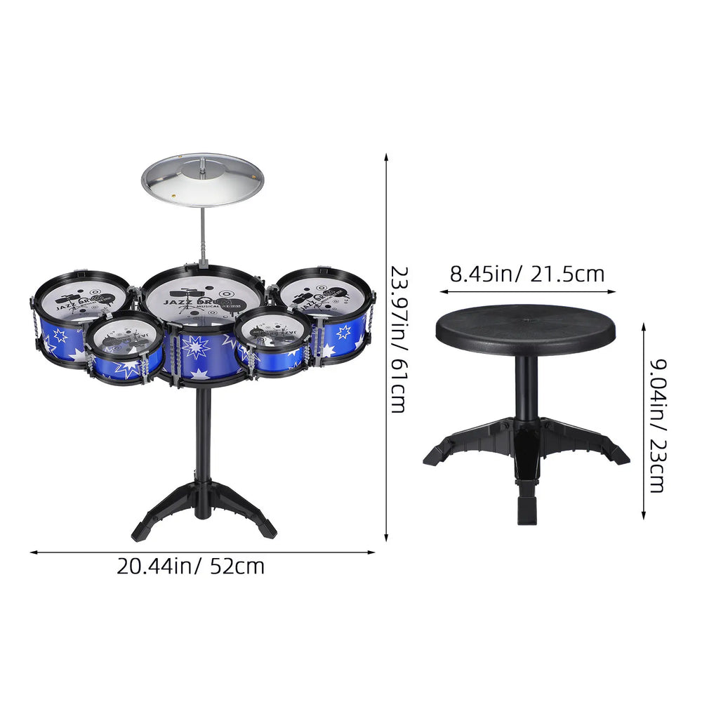 Drum Set – Matching Stool | Toki Toy Box