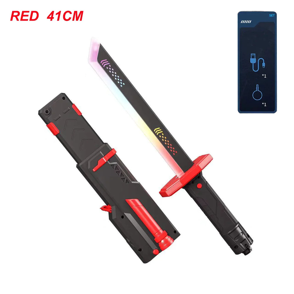 Glowing Streamer Sword Toy – Spark & Smoke Effect