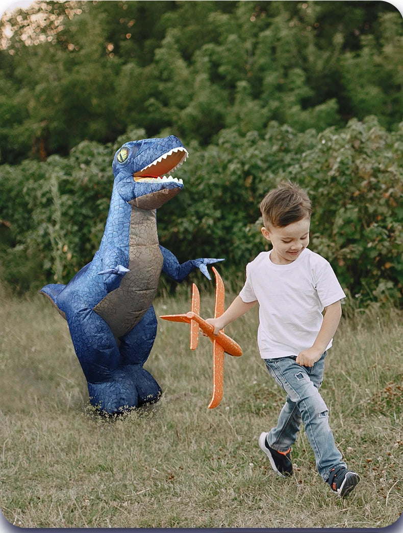 Extra Large Remote Control Tyrannosaurus Rex - Walking, Screaming, Inflatable Dinosaur Toy – View 15 | Toki Toy Box