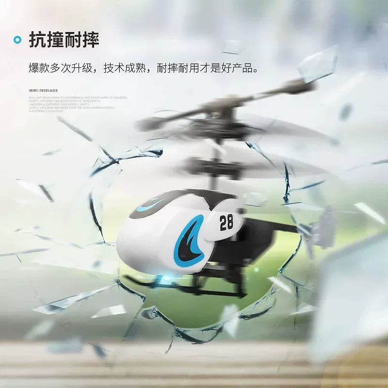 Mini RC Helicopter – Crash-Resistant Flying Toy