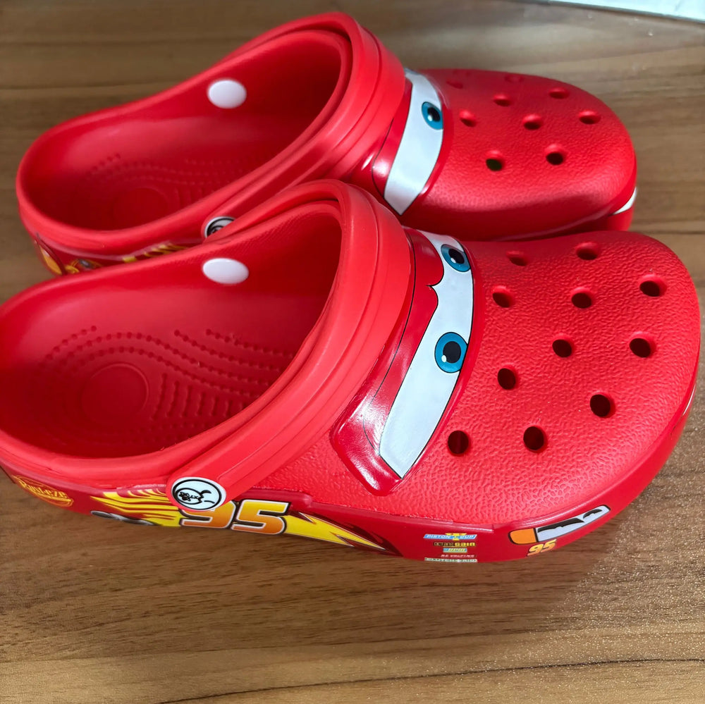 Light-Up Racing Car Clogs – Comfortable Kids Sandals - Toki Toy Box