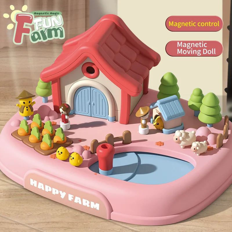 Magnetic Dollhouse Playset – Creative Princess Toy for Kids - Toki Toy Box