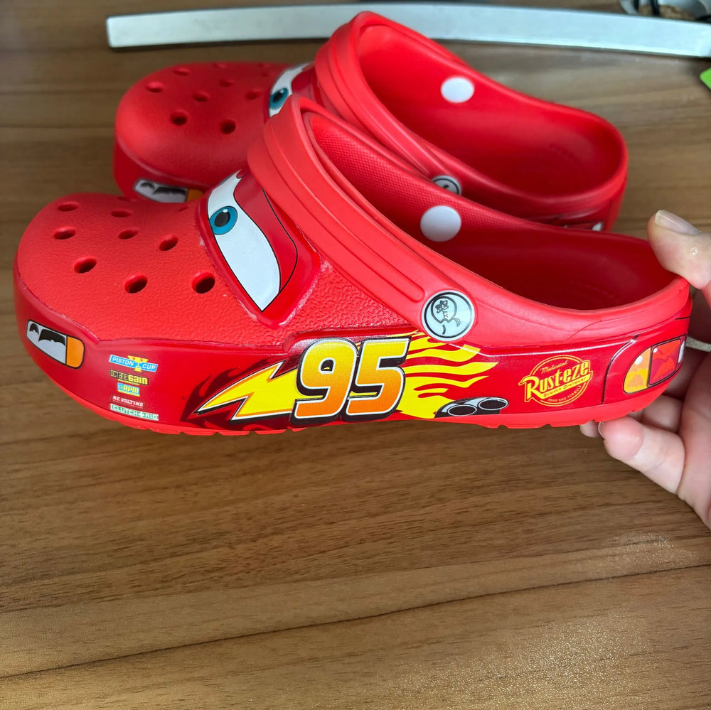 Light-Up Racing Car Clogs – Comfortable Kids Sandals - Toki Toy Box
