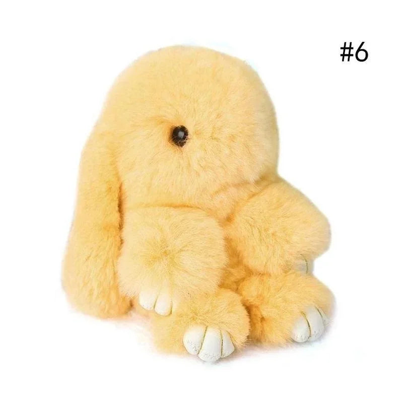Fluffy Bunny Keychain – Soft Cute Charm for Girls – Color Options | Toki Toy Box