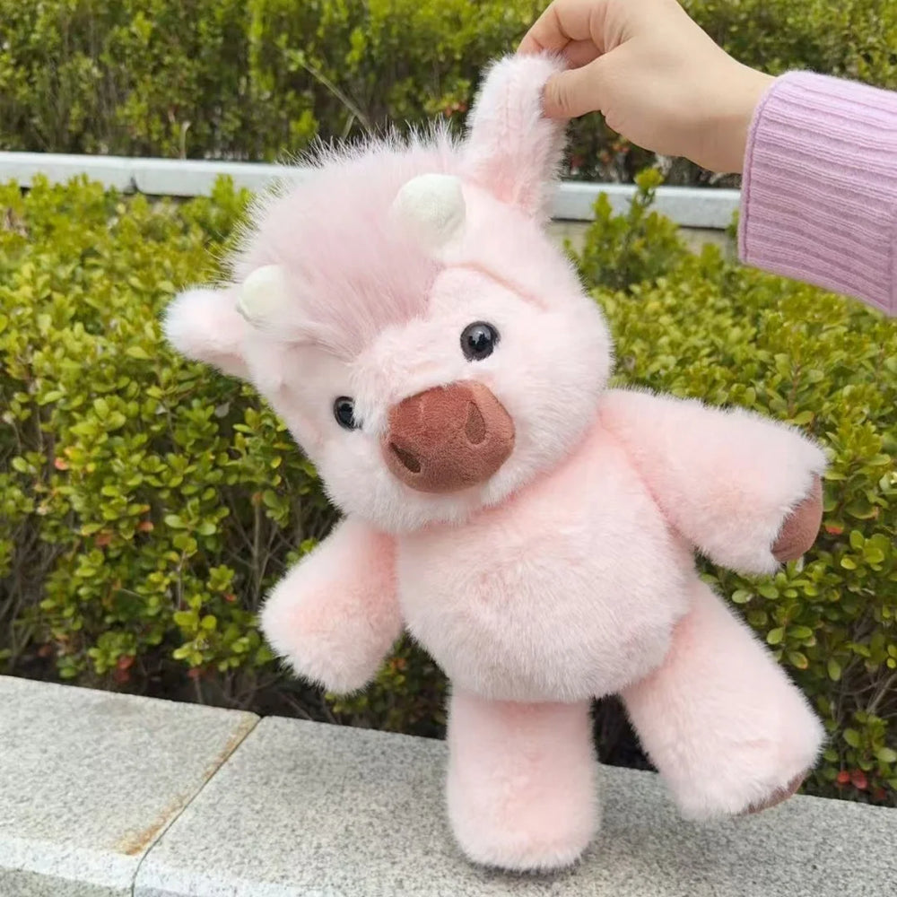 Highland Cow Plush – Fluffy Kawaii Stuffed Animal