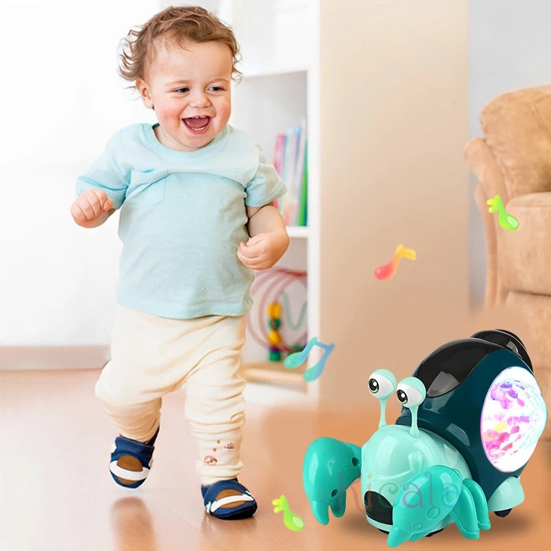Crawling Crab Baby Toys With Music Light Up Interactive Musical Toys For Baby Dancing Crawling Toys Moving Toddler Toys 0 12 - Toki Toy Box