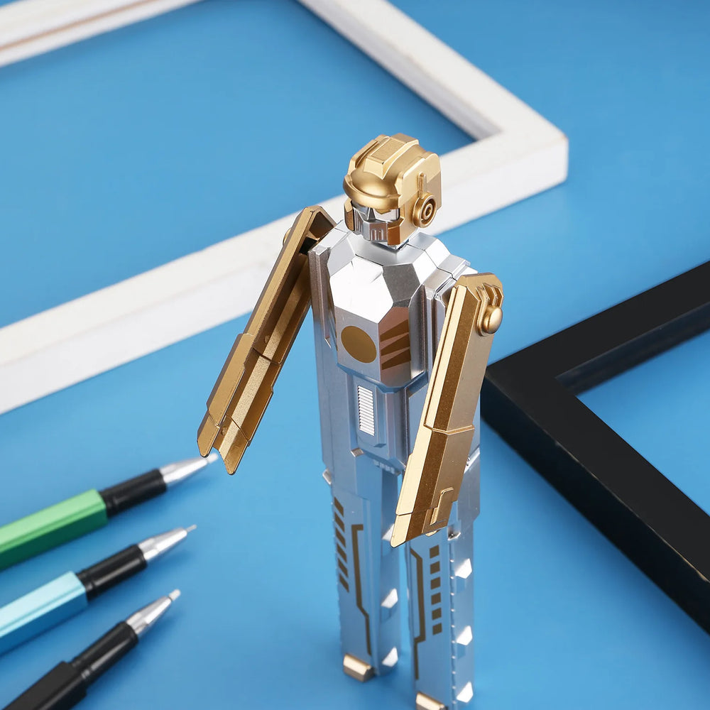 Transforming Robot Pen Toy – Fun Fidget for Kids Rich – Size Reference | Toki Toy Box