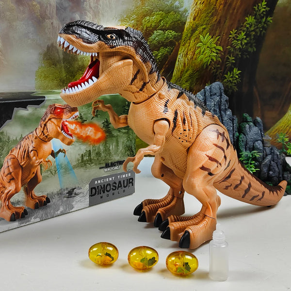 Walking Spray Dinosaur Robot Toy – Lights & Sounds