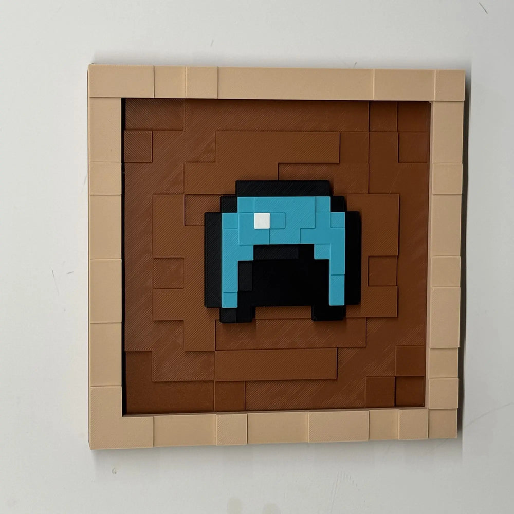 Pixel Game Item Frame – 3D Printed Display