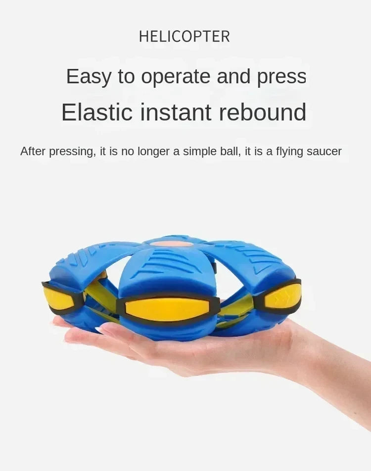 Magic Flying Saucer Ball – Pop-Up Bounce Toy