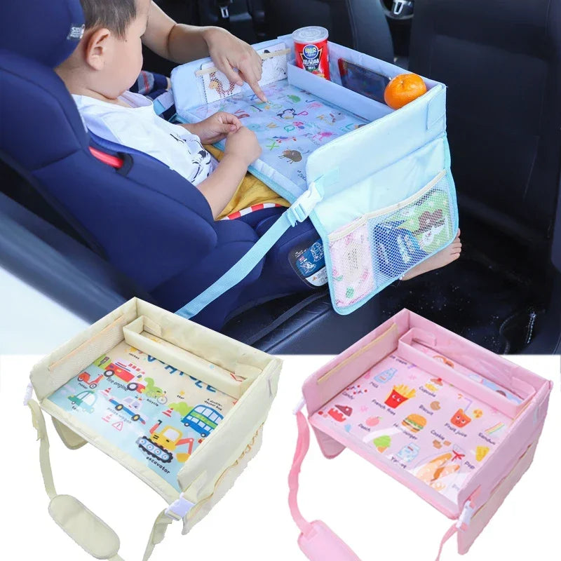 Kids Travel Tray – Waterproof Car Seat Activity Table