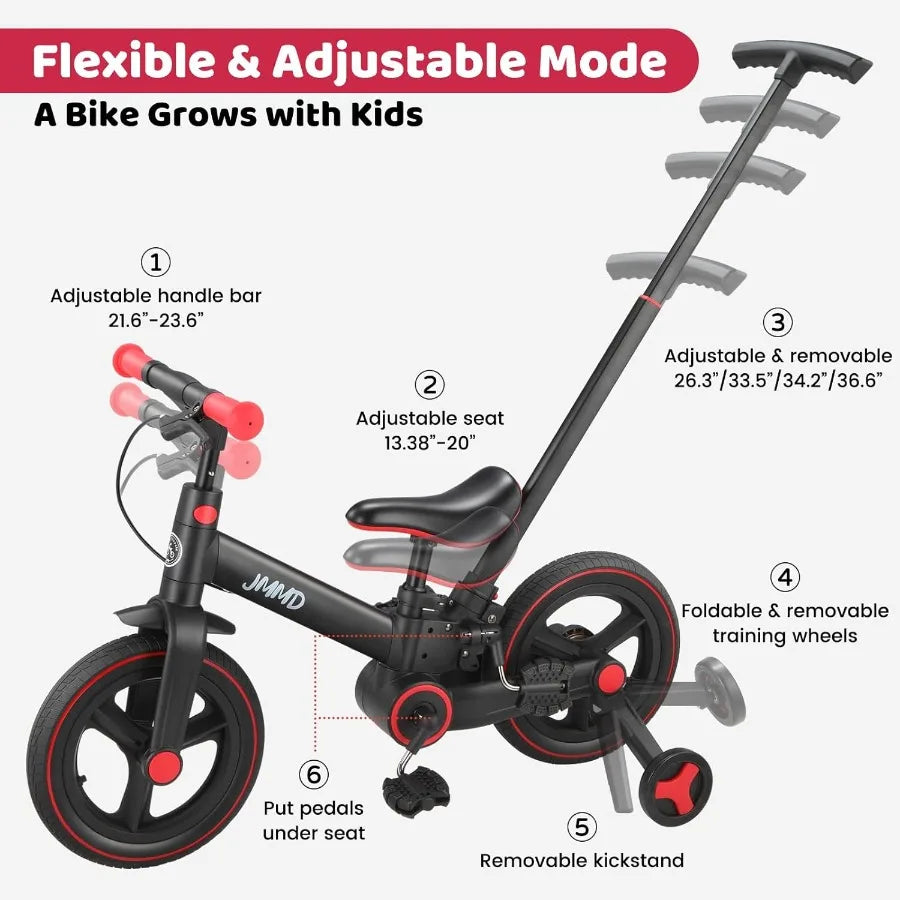 6-in-1 Foldable Toddler Balance Bike – Grow-With-Me Ride – In Use | Toki Toy Box
