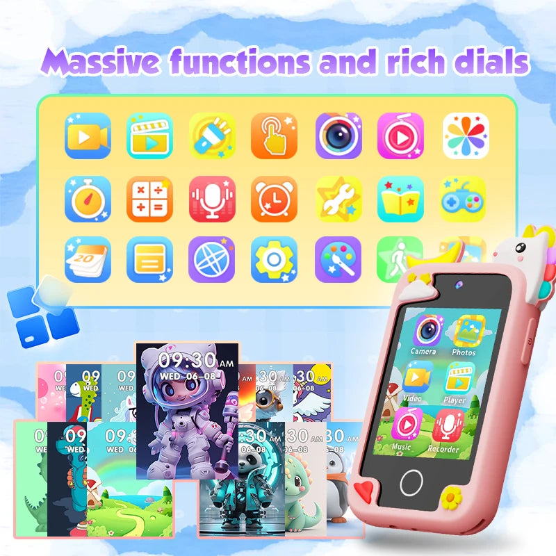 Smart Kids Toy Phone with Camera & Games - Toki Toy Box