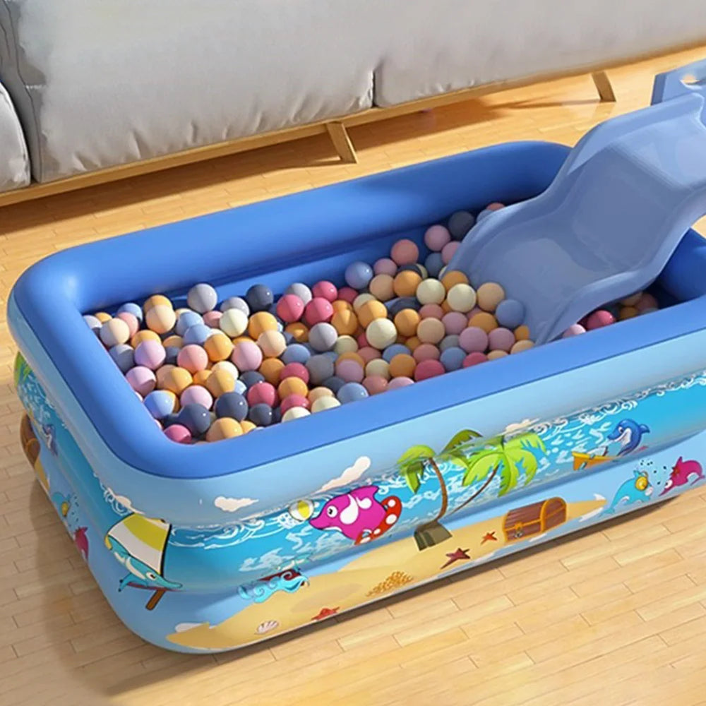 Inflatable Kids Swimming Pool – Portable Summer Splash Pool