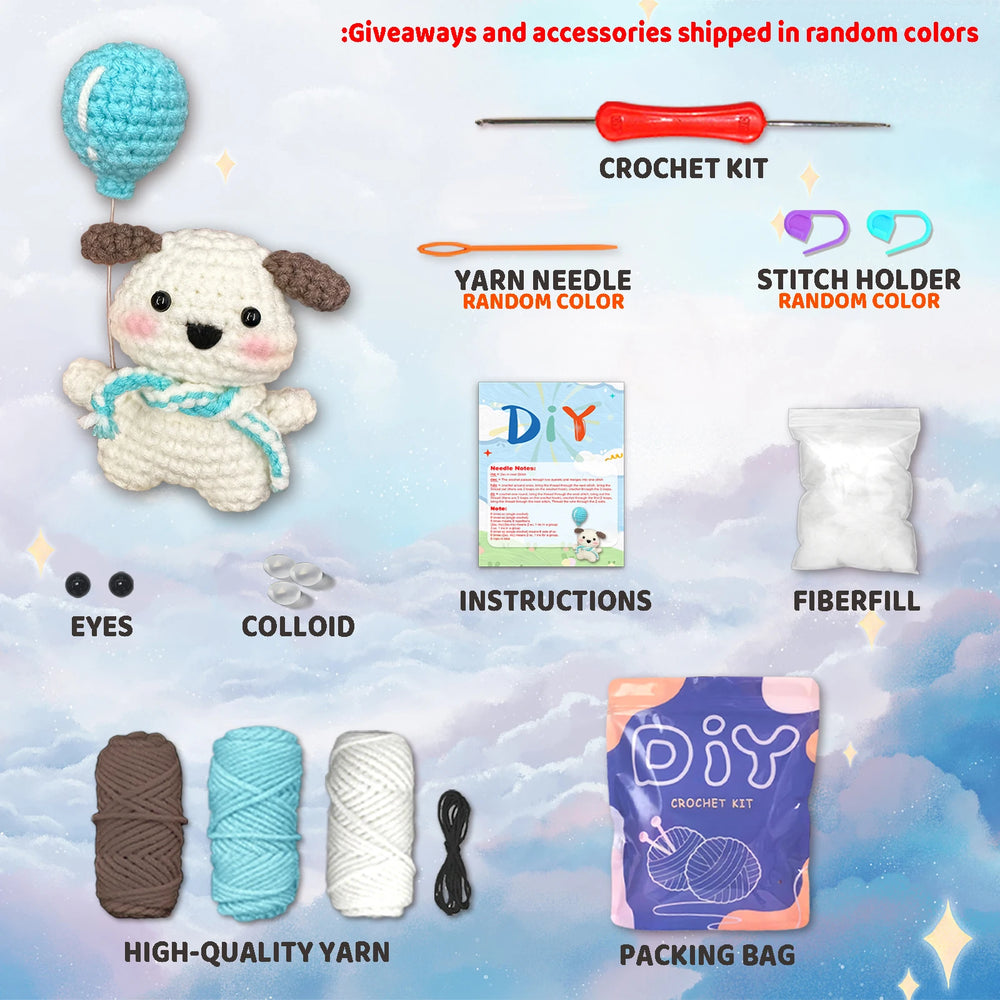 Cute Animal Crochet Kit for Beginners | YAMAXIN DIY Craft Set