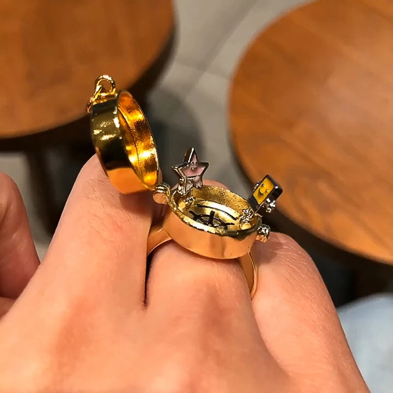 Side view of the BFF ring showing its adjustable band