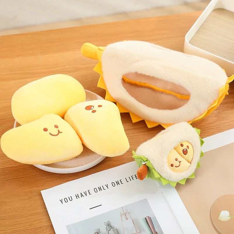 Cute Detachable Durian Plush Stress Pillow - Toki Toy Box