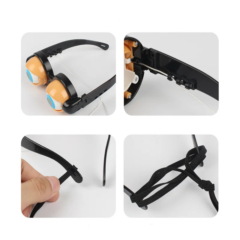 Wink Glasses Toy – Pull String Funny Party Prop – In Use | Toki Toy Box