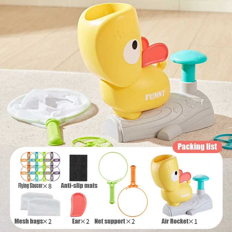 Rocket Jump Flying Disc Launcher for Kids – Color Options | Toki Toy Box