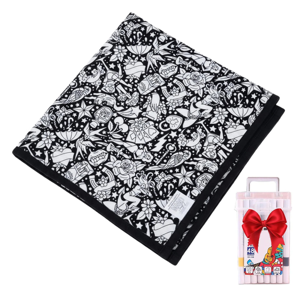 Color Your Own Blanket – Creative Fuzzy Art Kit – Color Options | Toki Toy Box