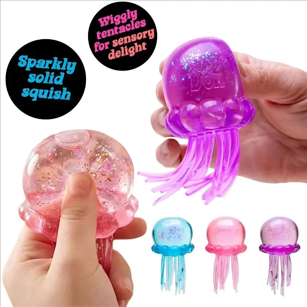 Close-up of the jellyfish tentacle detail and liquid fill