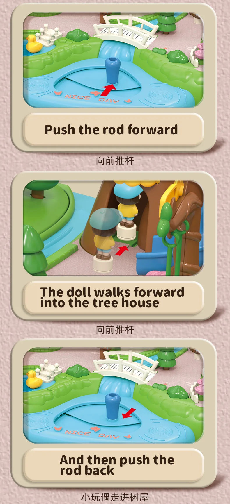 Magnetic Dollhouse Playset – Creative Princess Toy for Kids - Toki Toy Box