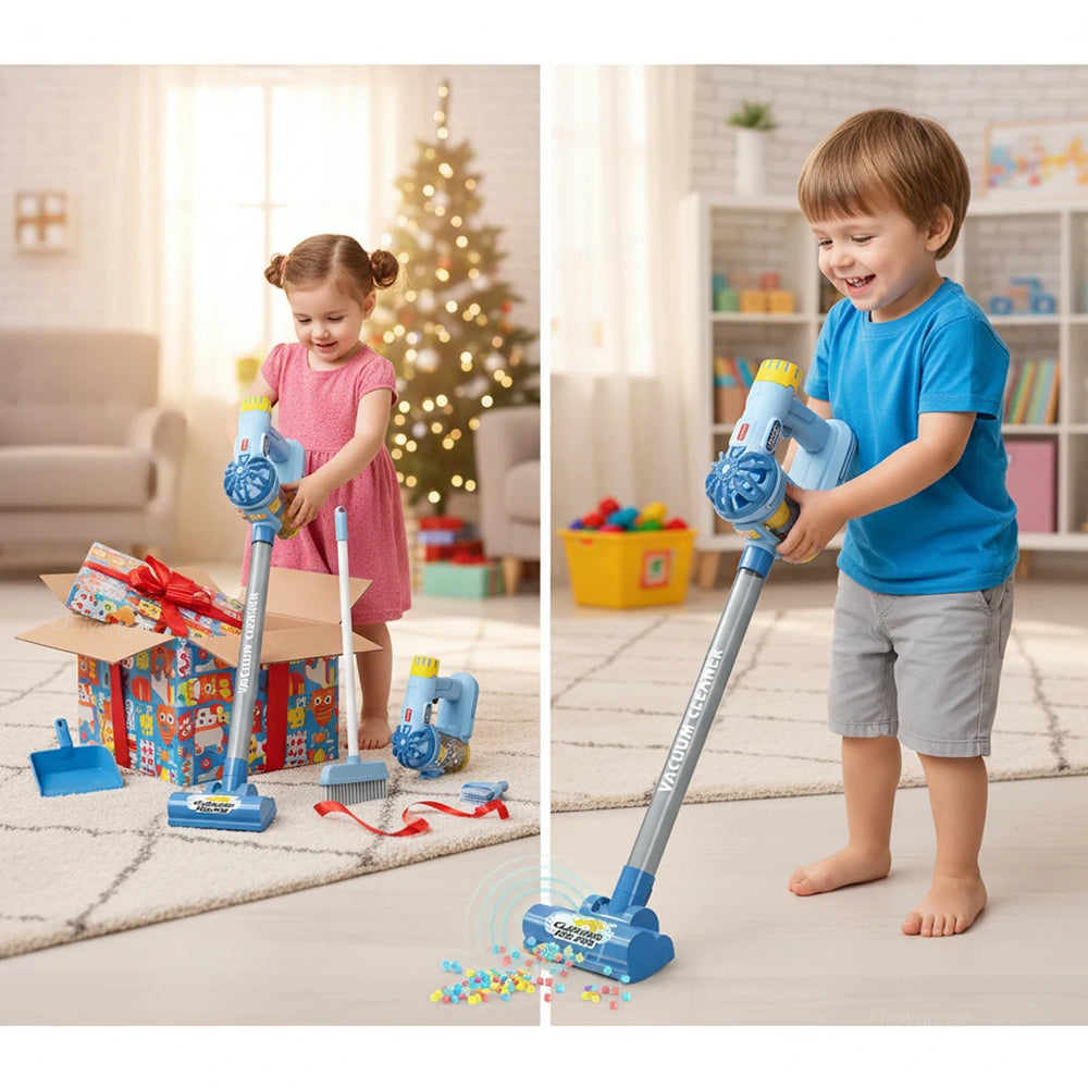 Kids Vacuum Cleaner Toy – Interactive Cleaning Play Set
