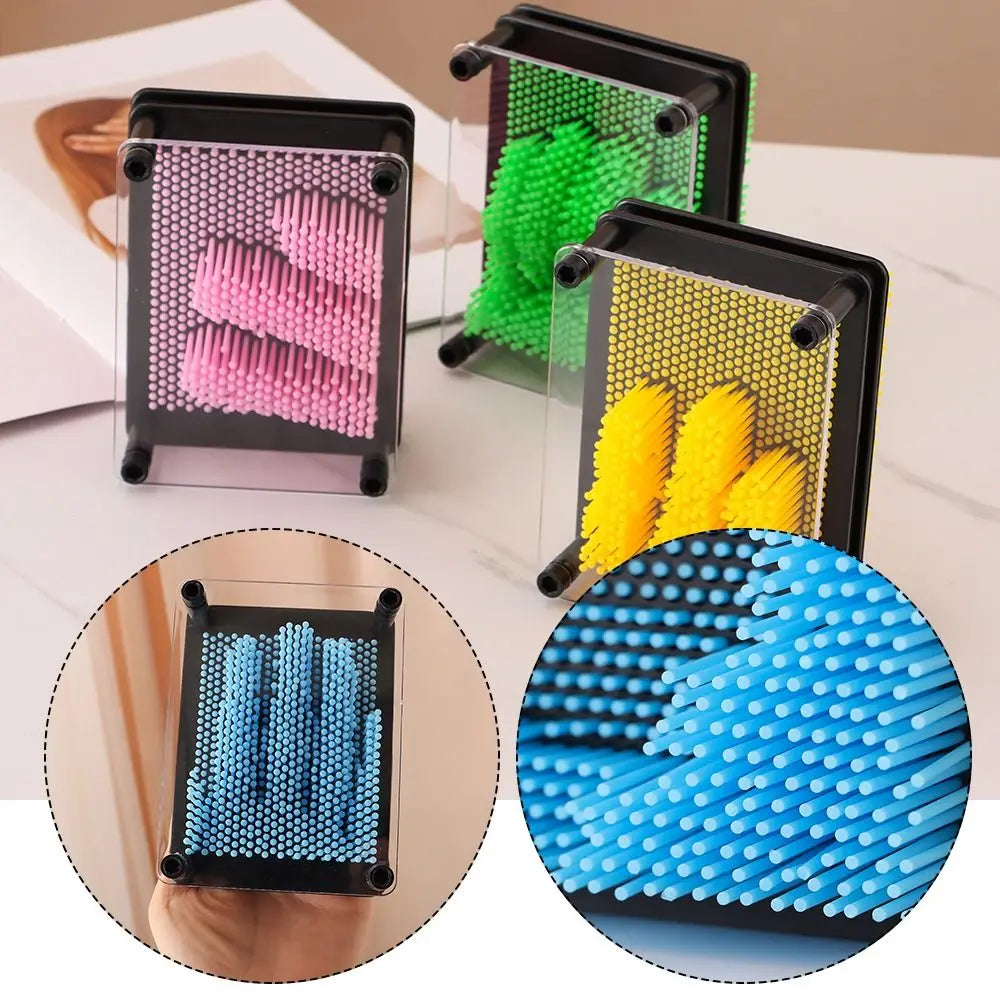 Pin Art Board – 3D Hand Impression Desk Toy – Side View | Toki Toy Box