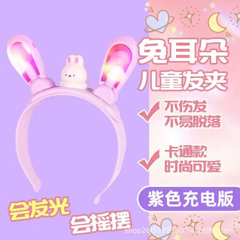 LED Bunny Ear Headband Toy for Kids & Parties