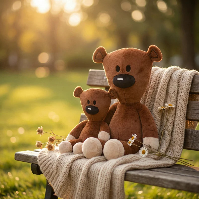Funny Teddy Plush – Silly Classic Bear Pillow – In Use | Toki Toy Box
