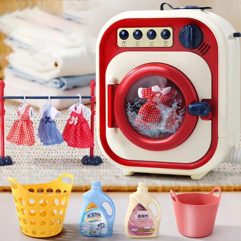 Mini Washing Machine Toy – Realistic Pretend Play Fun