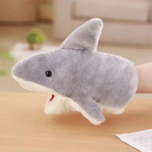 Plush Shark Hand Puppet Toy for Kids | Toki Toy Box - Toki Toy Box