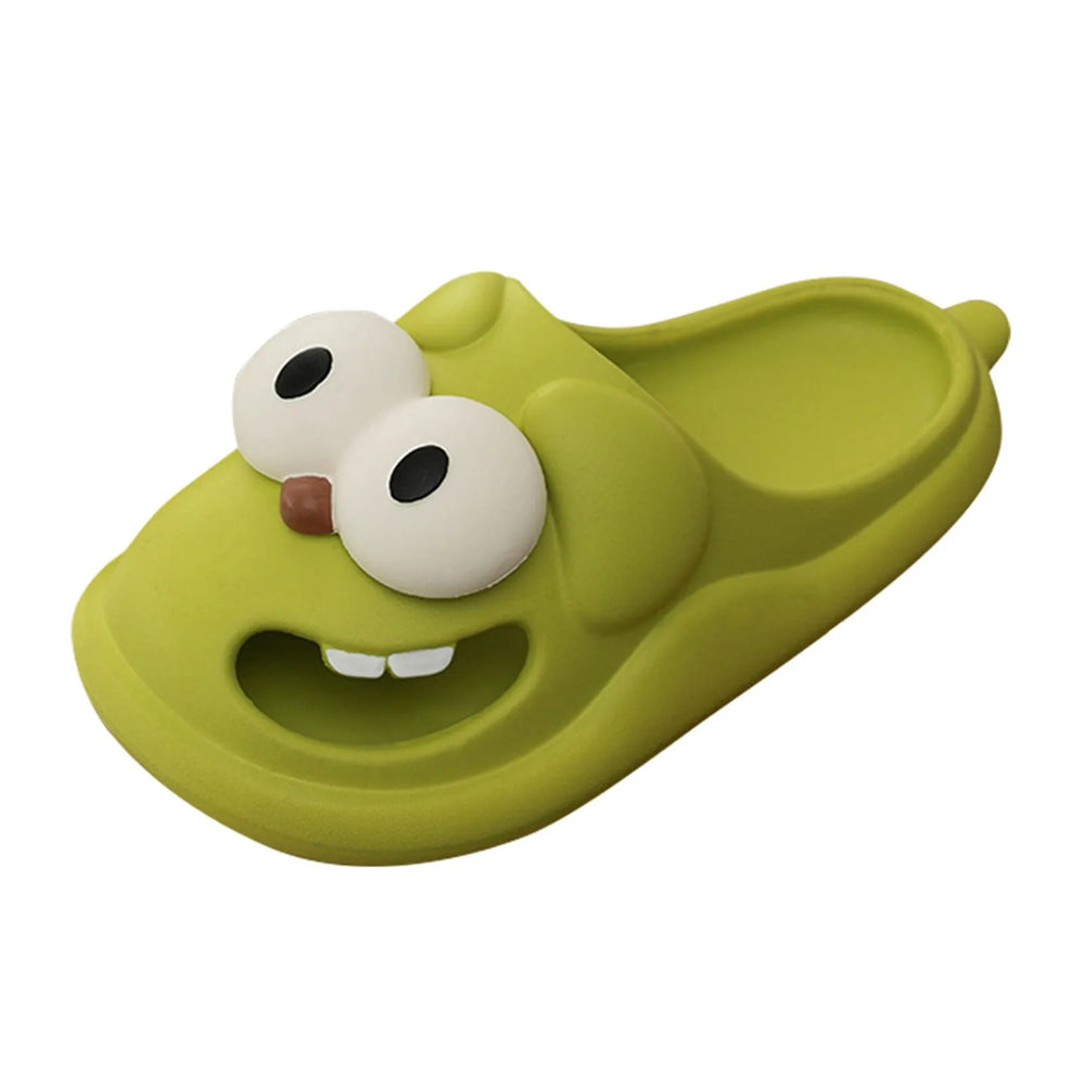 Cute Big-Eye Puppy Slippers for Women - Toki Toy Box