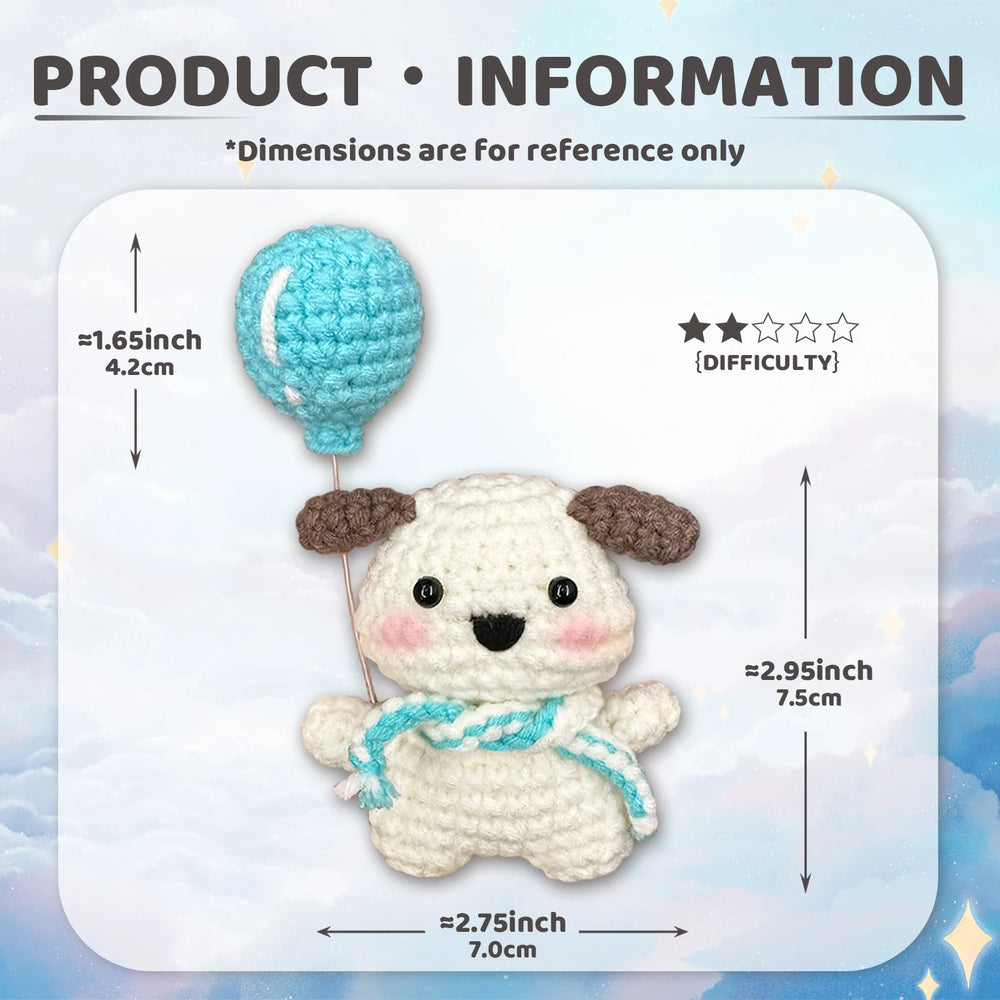 Cute Animal Crochet Kit for Beginners | YAMAXIN DIY Craft Set