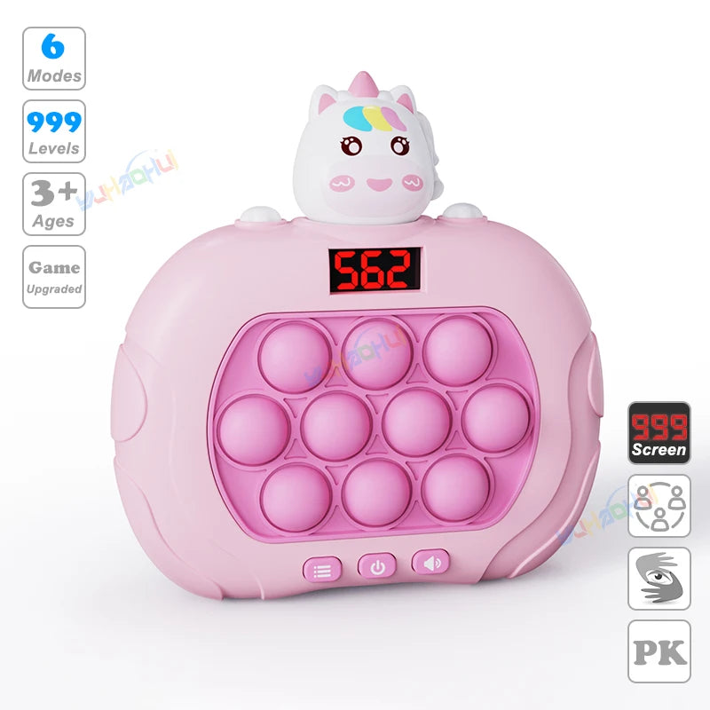 999-Level Pop Push Game Console for Kids & Adults - Toki Toy Box