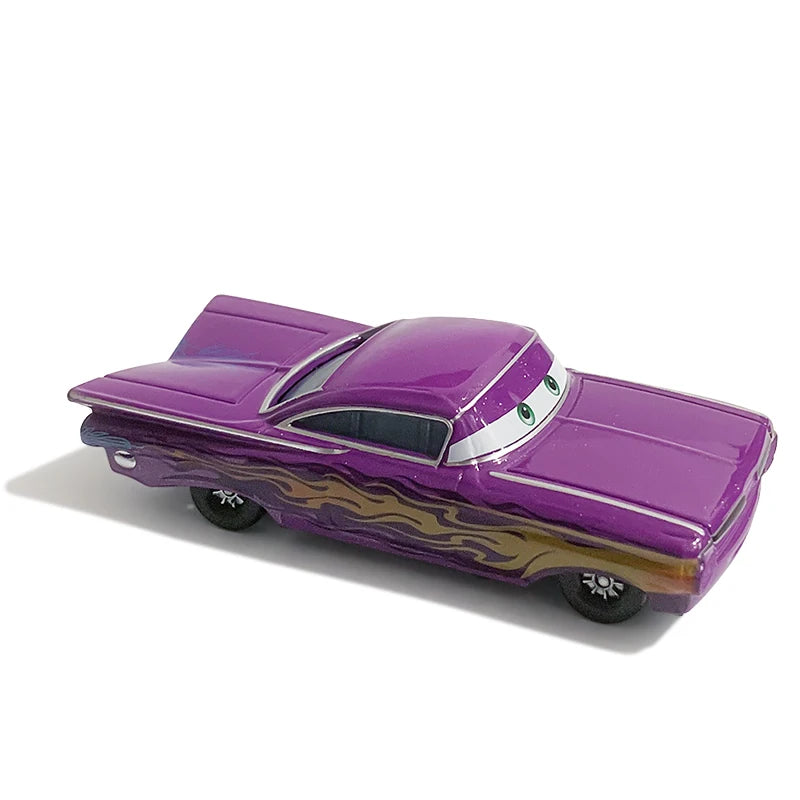 Cartoon Race Car Die-Cast Toy – Pull Back Fun
