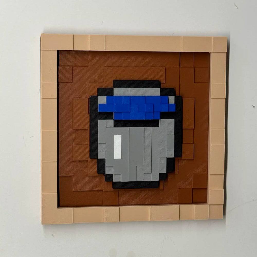 Pixel Game Item Frame – 3D Printed Display