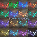 3M RGB LED Smart Curtain Lights – USB Powered with Bluetooth App Control