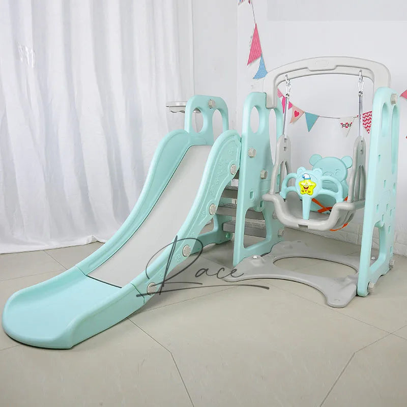 Kids Slide & Swing Playset for Indoor & Outdoor Fun